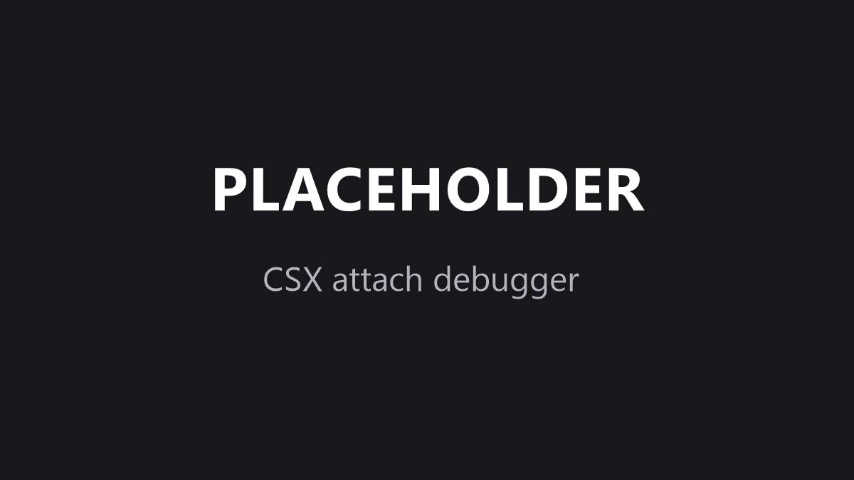 C# script debugger